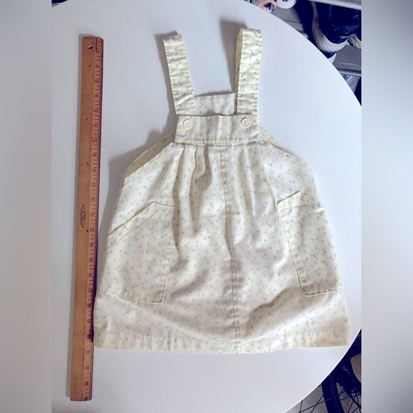 Majdell • Vintage 90s Toddler Girl’s Spring Tulip Pattern Overall Dress Size 4 - Picture 2 of 8
